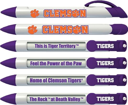 Greeting Pen Clemson Silver Barrel Grip Pen 8 Pack (2812) in Saudi Arabia
