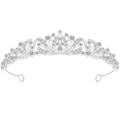 تارياس تاج للنساء ، أغطية حفلات الزفاف للعرائس ، عيد ميلاد ، حفلة موسيقية ، Quinceanera Silver in Kuwait