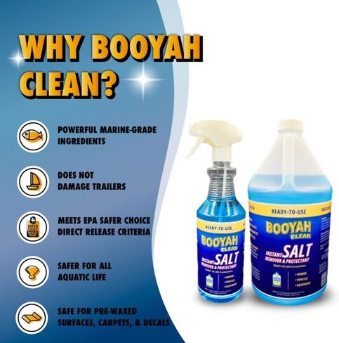 مزيل الملح الفوري والواقي من Booyah Clean، جاهز للاستخدام - مثالي لغسل الملح بعيدًا، ومنع تآكل المياه المالحة، وإصدار مباشر من وكالة حماية البيئة (EPA) أكثر أمانًا in Saudi Arabia