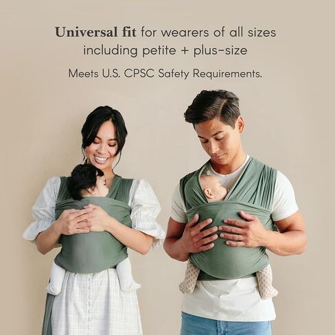 Solly Baby Wrap Carrier ، للطفل الجديد إلى طفل صغير من 8 إلى 25 رطلاً. ، ونسيج زبداني ونقص خفيف الوزن ، يقلل من البكاء وزيادة الاتصال ، والمواد الأساسية بعد الولادة ، والهدايا للأم الجديدة ، وسجل يجب أن يكون in Kuwait