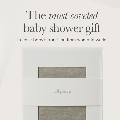 Solly Baby Wrap Carrier ، للطفل الجديد إلى طفل صغير من 8 إلى 25 رطلاً. ، ونسيج زبداني ونقص خفيف الوزن ، يقلل من البكاء وزيادة الاتصال ، والمواد الأساسية بعد الولادة ، والهدايا للأم الجديدة ، وسجل يجب أن يكون in Kuwait