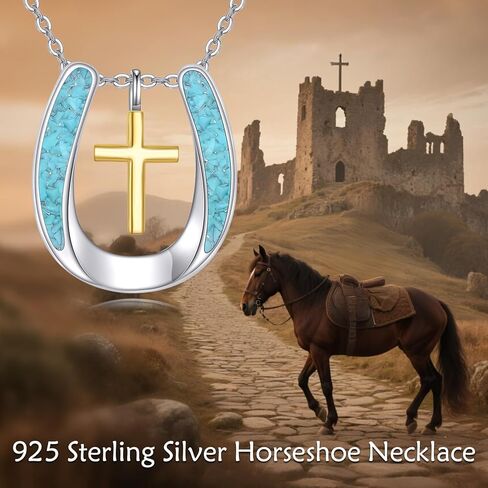 قلادة رعاة البقر قلادة S925 Sterling Silver Cowgirl Netclace Cowboy Boot Boot Netclace Netclaces Jewelry for Men Women in Kuwait