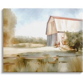 Stupell Industries Barn in Rural Farmland Canvas Wall Art by Amy Hall