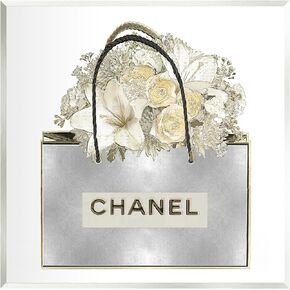 Stupell Industries Glam Floral Shopping Bag Wall Plaque Art by Madeline Blake