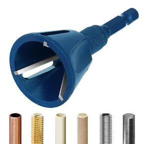 MOFUNCI Tungsten Carbide Deburring Chamfer Tool Drill Bit 3/16"-1"(5mm-25mm) for Removing Burr, Bolts and Fasteners