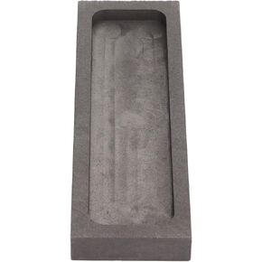 Graphite Mold, Graphite Casting Crucible High Thermal Stability Rectangular Crucible Mold for Graphite Ingot for Casting Refining, Gold, Silver, Metal