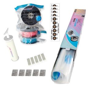 Ataraxia Art Filament Storage Bag Kit 21pcs,3D Printer Filament Storage Vacuum Compression 5 Bags,1 Bag Can Store 2 Spools, Box with 5 Storage Bag/Desiccant/Humidity Indicator Cards/Clips/Hand Pump in Kuwait
