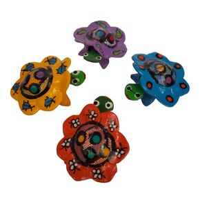 Mexican bobblehead animals, Bobble head turtles set of 4