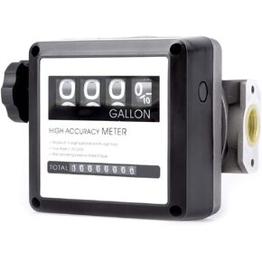 TUNTROL 1 "مقياس تدفق الوقود الميكانيكي من الألومنيوم 7-20 GPM لمضخات نقل خزان الديزل، شاشة عرض دفعة رقمية 4 in Kuwait