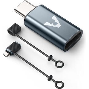 UYOUNG 2Pack USB C Female to Lightning Male Adapter with Anti-Lost Holder for iPhone 14/13/12/11 Pro Max/XR/XS/X/8/7/Plus/6S iPad AirPods, Support Data Transmission & 27W PD Fast Charging