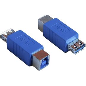 HTTX USB 3.0 Adapter - Type A Female to Type B Female Connector Converter Adapter (2-Pack)