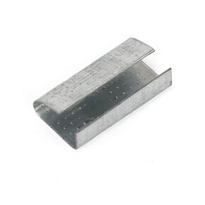 DJSUNPACKING Open Serrated Seals of 1.25" Length for 1/2" Strap Width Polyester (PET) Strapping (Pack of 50)
