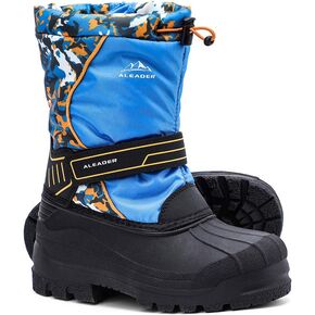 أحذية ALEADER للأطفال للثلج في الهواء الطلق معزولة للأولاد والبنات أحذية شتوية مقاومة للماء (طفل صغير/طفل كبير) in Kuwait