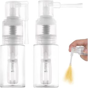 Foyods 2 Pcs Glitter Duster Sprayer, 35ML Powder Spray Bottle, Glitter Spray Pump for Craft,Cakes,Cloth, Dry Powder Spray Bottle Empty