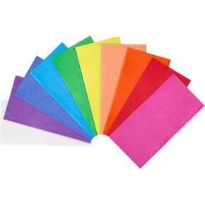 80 Sheets Gift Tissue Paper 10 Assorted Colors 20" x 20" Tissue Paper Bulk for Gift Packaging Crafts Birthday Wedding Holiday Mother's Day Decoration