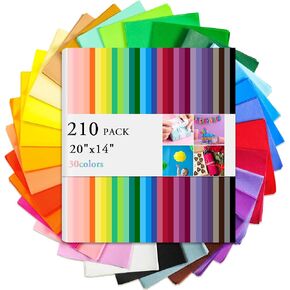 120 Sheets Tissue Paper for Gift Bags 30 Colors - 14" x 20" Tissue Paper Bulk Gift Paper Tissue for Gift Wrapping, Arts Crafts, Party Decorations and DIY Paper Flower Pom Pom