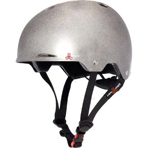 Triple Eight Triple 8 Gotham Dual Certified Skateboard and Bike Helmet for Night Riding