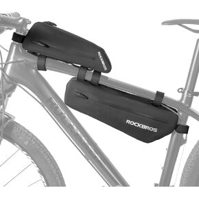 ROCKBROS Bike Top Tube Bag Bike Frame Bag For Super 73Waterproof Bike Bag Pouch Pack Bike Phone Bag Cycling Accessories Pouch for Mountain Road Bike 2 pieces combi