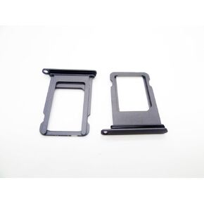 2X فتحة حامل لبطاقة Sim متوافقة مع iPhone 8 / SE 2020 / SE 2022 (أسود)