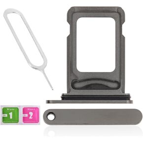 LNONLS Dual SIM Card Tray Slot Holder Replacement for iPhone 13 Pro/13 Pro Max with Waterproof Rubber Ring and Sim Card Tray Open Eject Pin(All Carriers) (Gold)