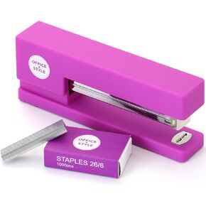 Office Style Precision Jam-Free Full Strip Non-Skid Stapler, Green