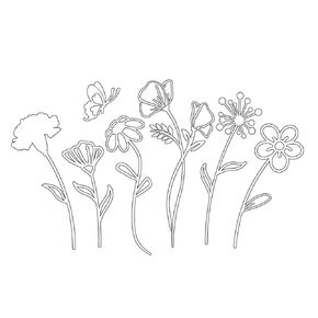 1Sheet Birth Month Flower Decal,Wildflower Decals,Boho Car Decal, Floral Vinyl Decal Gift for Plant Lovers/Gifts for Mom, Floral Car Decal, Mother's Day Gift |4.8" Wide (White) in Kuwait