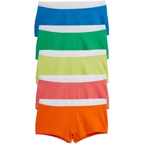 TomboyX Boy Short Underwear For Women, Lightweight Cotton Stretch Comfortable Boxer Briefs Panties, (XS-4X), Multipack