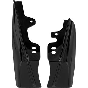 Mid Frame Air Deflector Windshield Heat Deflectors Fit for Harley Touring Street Glide Road Glide FLHT FLHX FLTR (09-16 Black)