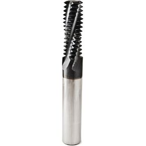 Bassett TM Series Solid Carbide Non-Coolant Thread Mill, TiAlN Coated, Helical Flute, 10-24 UNC Size (Pack of 1) in Kuwait