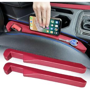 YJDayy Car Seat Gap Filler 2 Pack- Universal Car Gap Filler for Car, SUV, Truck to Fill The Gap Between Side Seat and Console Stop Things from Dropping Car Accessories Interior (Red) in Kuwait