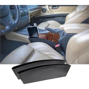 5 STAR SUPER DEALS Car Seat Caddy Catcher Organizer and Gap Filler - Prevent Dropping of Items in Between Seat and Console (2pc)