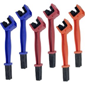 Sutekus Bike Chain Cleaning Brush Universal Chain Grunge Cleaning Brush Motorcycle Chain Cleaning Tool Set, 6Pack