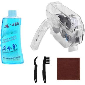 UILB Bike Chain Scrubber Set - Bicycle Chain CLEANING AGENT- 10 OZ Bike Chain Cleaner, Bicycle Durable Chain Gear Wheel Cleaning Brush Kit
