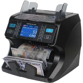 Sentinel SB-1200 Mixed Denomination Money Counter | Bank Grade Bill Value Counter | Counterfeit Detection | Print Function