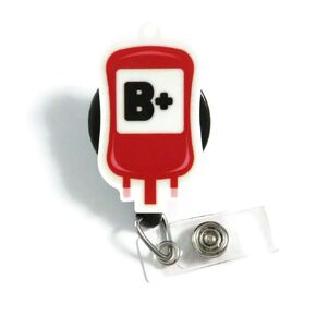 Be Positive Phlebotomist ID Holder - Transfusion Nurse Badge Reel - Cute Nursing Badge Clip - Be Positive Hematology Phlebotomy Badge Holder - Cute Nurse Gift
