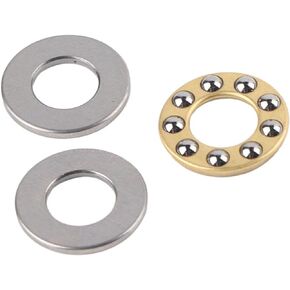 10Pcs Ball Thrust Ball Bearings High Exactness Miniature Thrust Ball Bearings Flat Steel Bearings Set Thrust Ball Bearings (F8-16M)