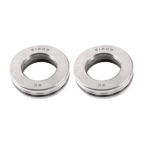 XMHF 2pcs 51206 Carbon Steel Axial Thrust Ball Bearing 30mmx51mmx15mm