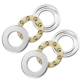 Kozelo 2pcs F6-14M Thrust Ball Bearing - [6mm x 14mm x 5mm] Chrome Steel Miniature Thrust Bearing with Washer for Machine Tool Use