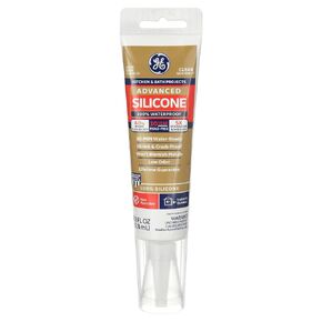 GE Silicone GE284 Clear Kitchen & Bath Silicone Caulk