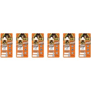Gorilla 100 Percent Silicone Sealant Caulk, 2.8 ounce Squeeze Tube, Clear, (Pack of 6)