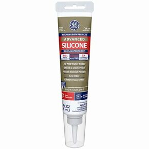 GE 2812563 Advanced Silicone 2 Kitchen & Bath Sealant, Clear, 2.8-oz. Squeeze Tube - Quantity 12