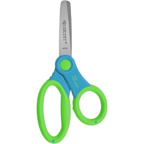 Westcott Soft Handle Kids Scissors, Assorted Colors, 5-Inch Blunt, (14596)