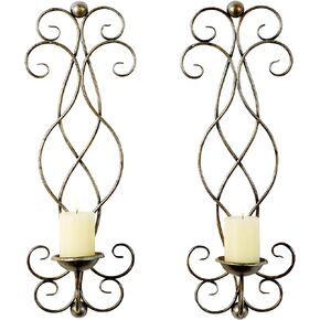 Deco 79 Traditional Metal Wall Sconce, 11" x 6" x 31", Black