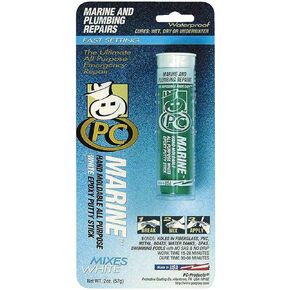 PC Products PC-Marine Epoxy Putty, 4oz Stick, White (45565)