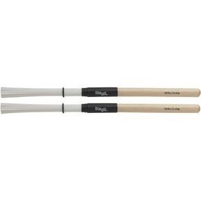 Stagg SBRU10-WN Poly Bristle Nylon Brushes with Wood Handles