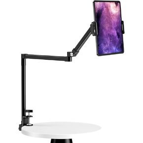 حامل iPad من النخبة للسرير، حامل حامل iPad مكتبي قابل للتعديل بالكامل [ألومنيوم عالي التحمل]، حامل iPad Pro قابل للطي لمشاهدة القراءة أثناء العمل، متوافق مع الأجهزة اللوحية مقاس 4.7-13 بوصة، Kindle in Kuwait