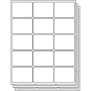 3/4 x 1/2 inch e-Liquid Labels - 144 Labels Per Sheet, 1440 Labels, 10 Sheets for Inkjet & Laser Printers