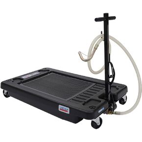 Lincoln 3669 Low Profile 17 Gallon Capacity Oil Change Truck Drain, Removable Filter Screen, 7.75 Inches Tall, 120 Volt Electric Fluid Evacuation Pump