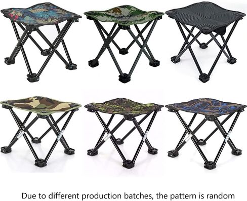 Linwnil Mini Folding Camping Stool Portable Fishing Seat for Fishing Hiking Gardening and Beach 11"L x 11"W x 9.8" in Saudi Arabia