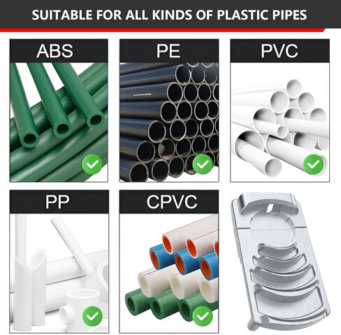 أداة إزالة الأزيز للأنابيب البلاستيكية، أداة إزالة الأزيز البلاستيكية، أداة الشطب البلاستيكية المصنوعة بشكل مثالي، ستة أحجام للأنابيب: 1-1/4 بوصة - 4 بوصة، مخرطة الأنابيب البلاستيكية مع شفرة حادة، أداة الشطب البلاستيكية. in Kuwait